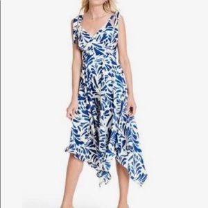 Alexis for Target Botanical Blue Midi Dress S